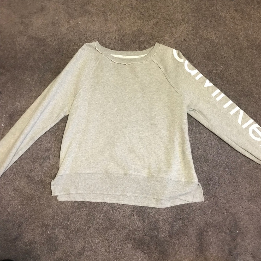 calvin klein gray sweater size Small